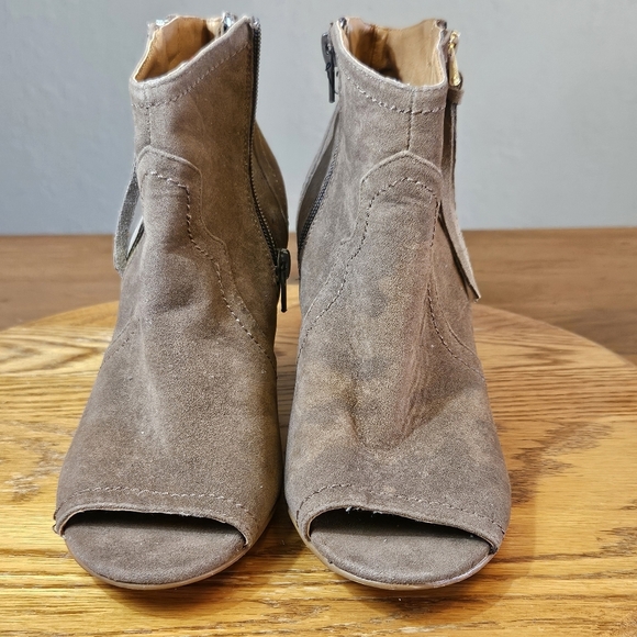 XOXO "Barron" (122267) Open Toe Western Booties Brown Size 7.5 - Picture 9 of 11